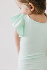 SALE Pastel Green S/S Flutter Sleeve Leotard-Mila & Rose ®