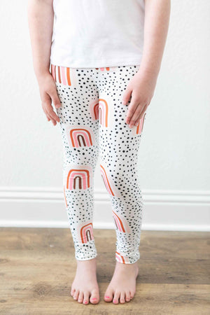 Peach Rainbow Leggings-Mila & Rose ®