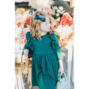 Turquoise Velvet Bow-Mila & Rose ®