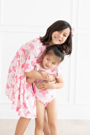 Pirouette 3/4 Sleeve Pocket Twirl Dress-Mila & Rose ®