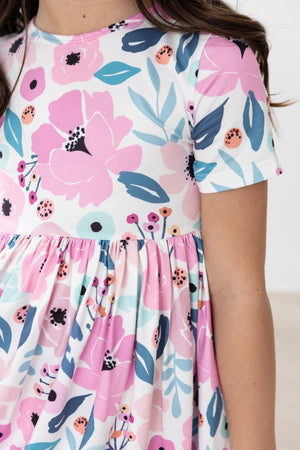 Pretty in Purple S/S Pocket Twirl Dress-Mila & Rose ®