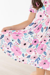 Pretty in Purple S/S Pocket Twirl Dress-Mila & Rose ®