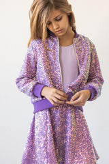 Purple Sequin Twirl Skort-Mila & Rose ®