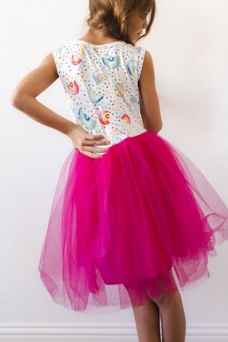 Rainbow Dot Tank Tutu Dress-Mila & Rose ®