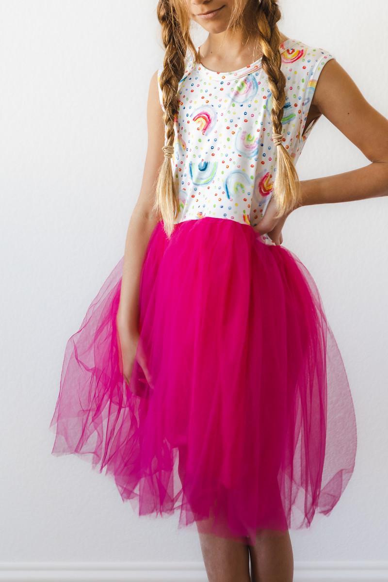 Rainbow Dot Tank Tutu Dress-Mila & Rose ®