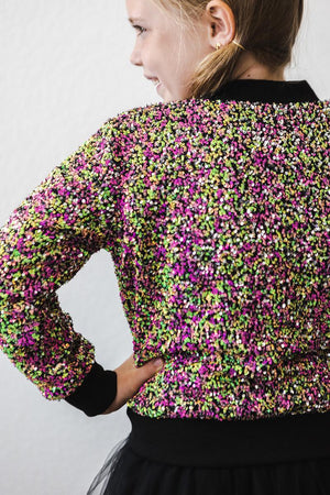 SALE Rainbow Sequin Jacket-Mila & Rose ®