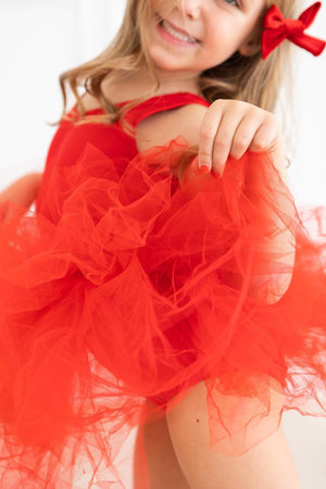 Red Tank Tutu Leotard-Mila & Rose ®