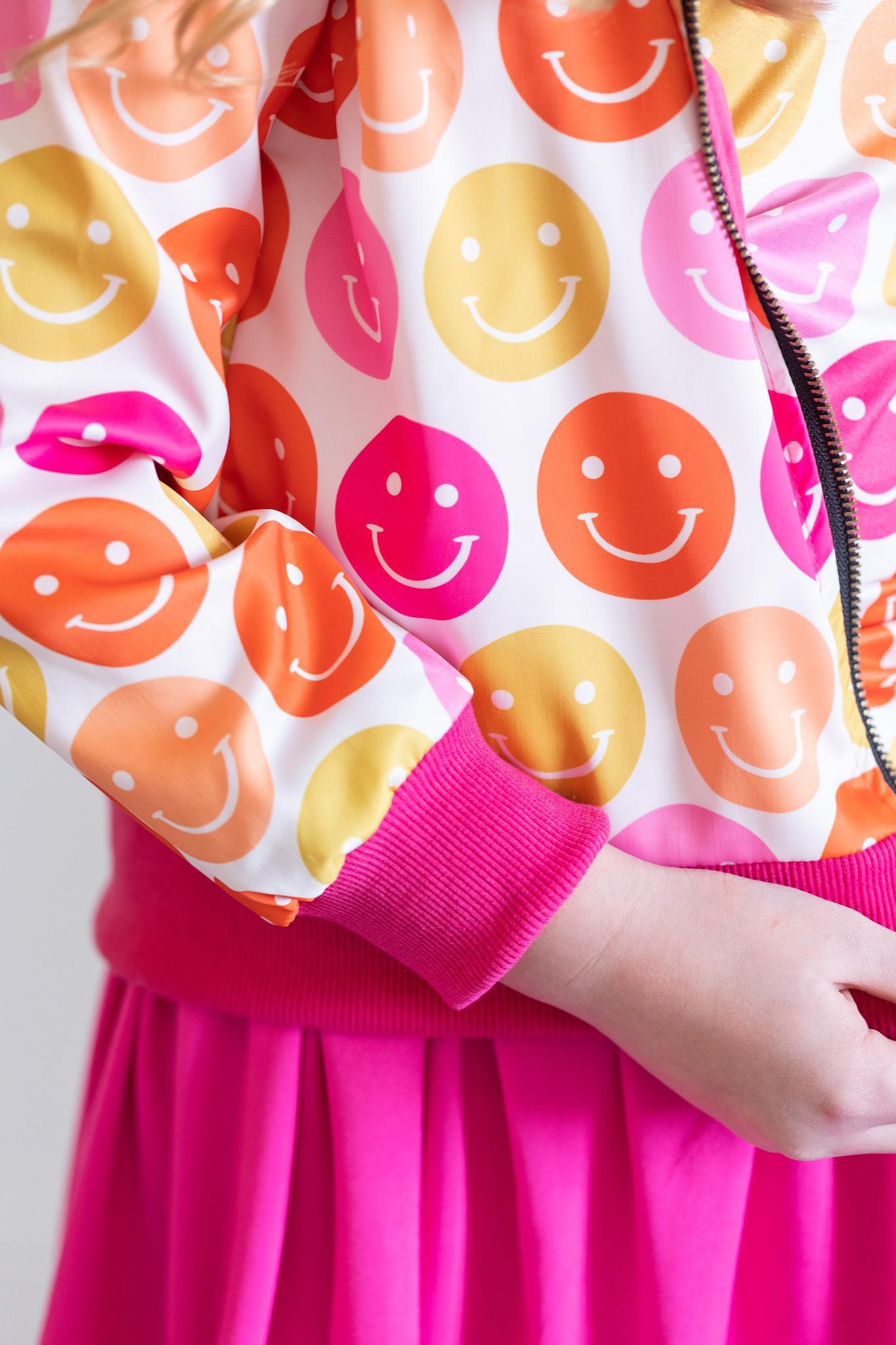 SALE Don't Worry, Be Hippy Satin Jacket-Mila & Rose ®