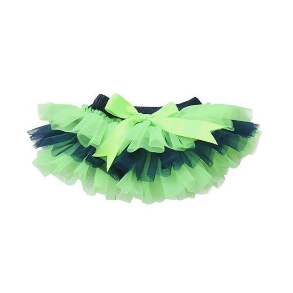 SALE Game Day Navy and Neon Green Ruffle Tutu Bloomer-Mila & Rose ®