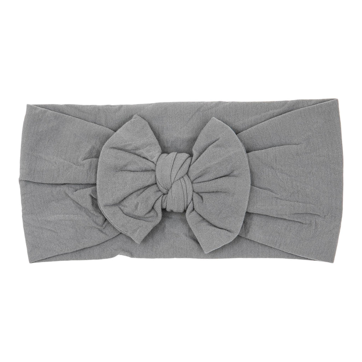 SALE Gray Nylon Bow Headwrap-Mila & Rose ®