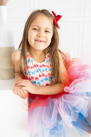 SALE Red, White & Cute Tank Tutu Leotard-Mila & Rose ®
