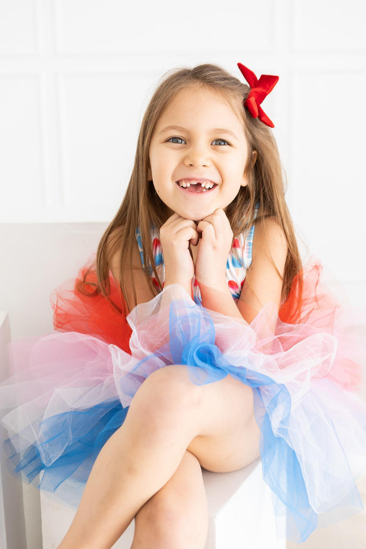 SALE Red, White & Cute Tank Tutu Leotard-Mila & Rose ®