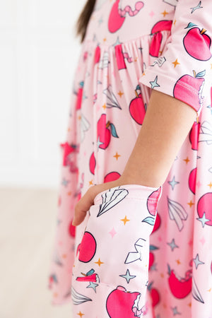 SALE Star Student 3/4 Sleeve Pocket Twirl Dress-Mila & Rose ®