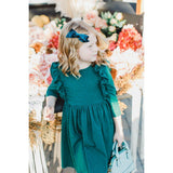 SALE Turquoise Velvet Bow-Mila & Rose ®