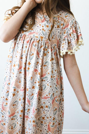 Unicorn Soiree Pom Pom Dress-Mila & Rose ®