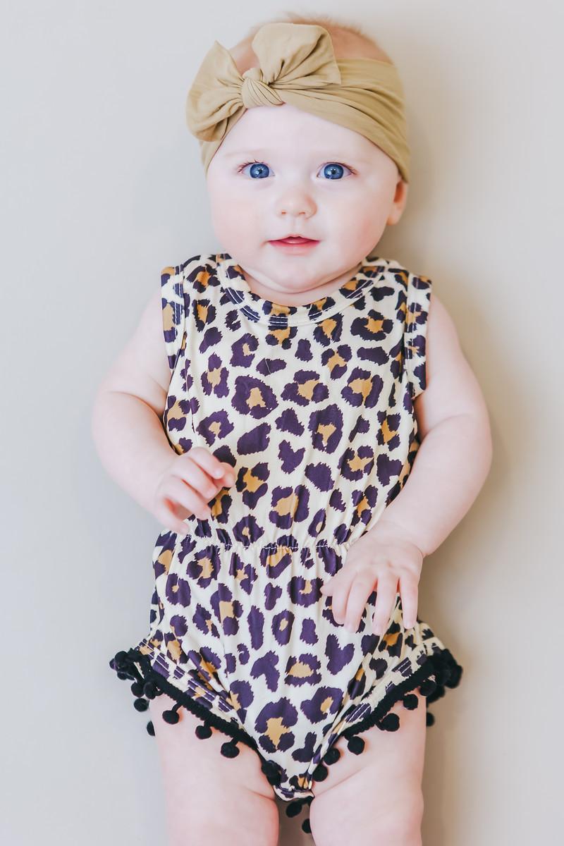 SALE Wild One Pom Pom Romper-Mila & Rose ®