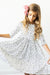 Scattered Dot 3/4 Sleeve Pocket Twirl Dress-Mila & Rose ®