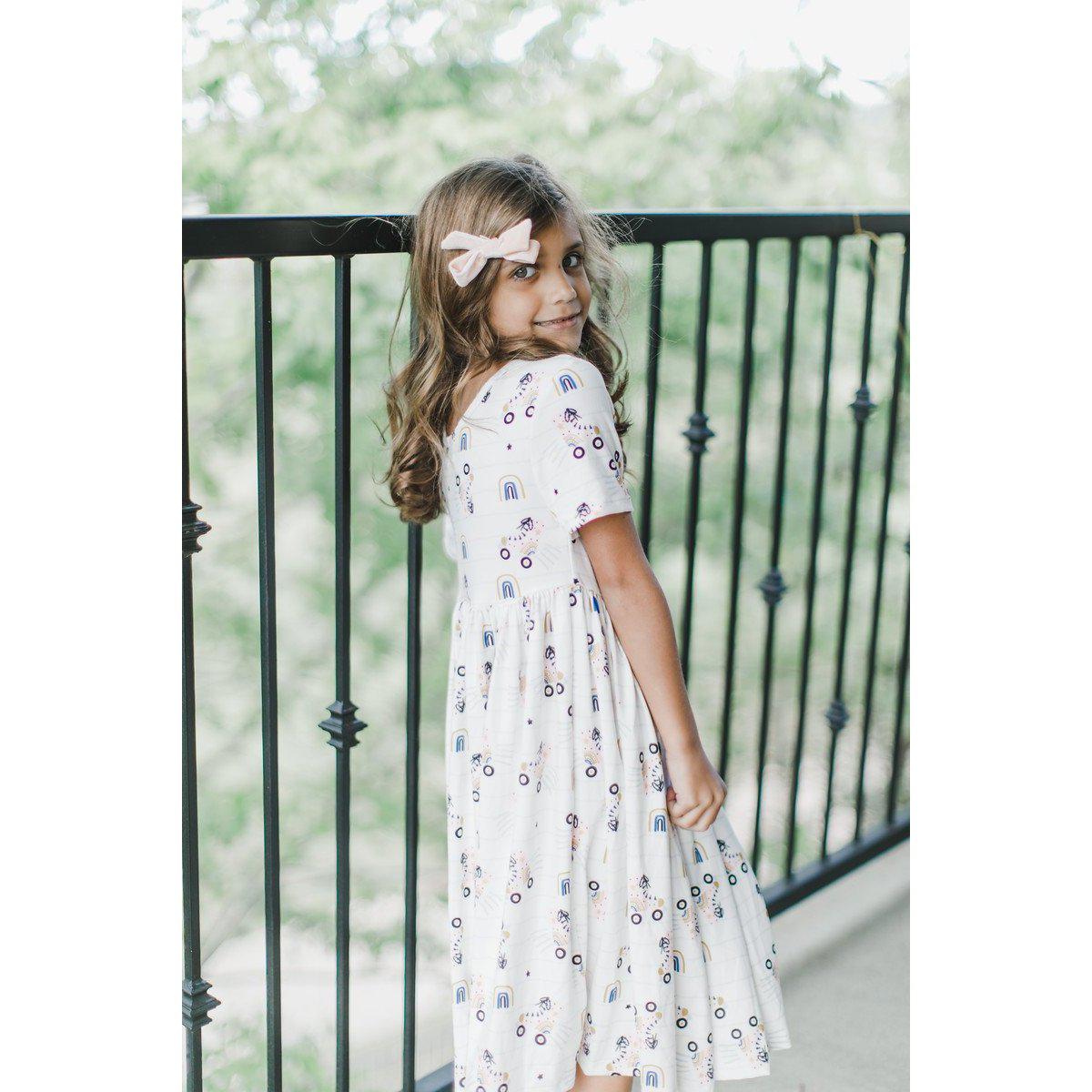 SALE Cantaloupe Velvet Bow-Mila & Rose ®