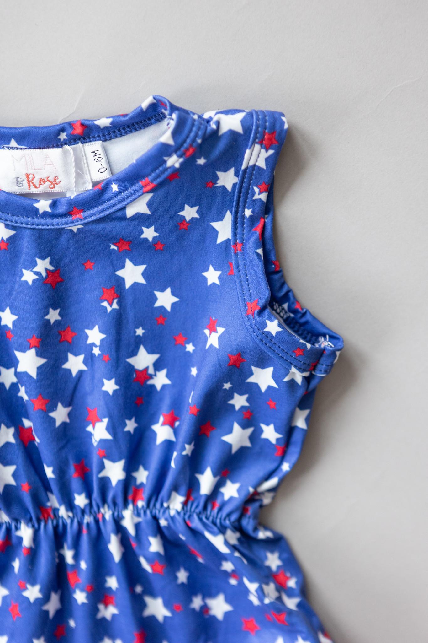 Star Bright Pom Pom Romper-Mila & Rose ®