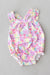 Summer Watercolor Ruffle Cross Back Romper-Mila & Rose ®