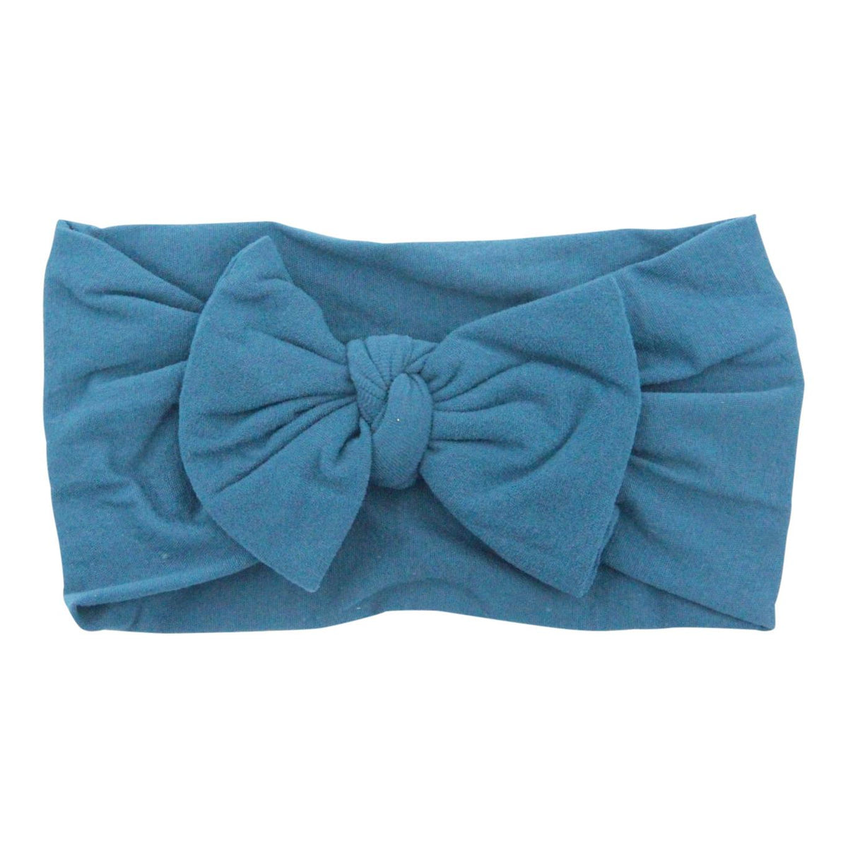 Teal Nylon Bow Headwrap-Mila & Rose ®