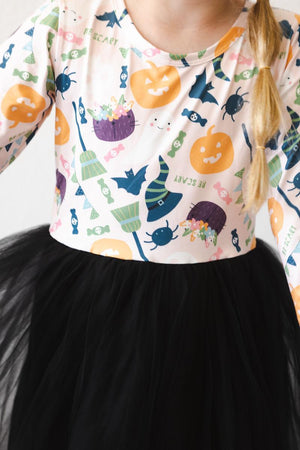 Trick or Treat L/S Tutu Dress-Mila & Rose ®