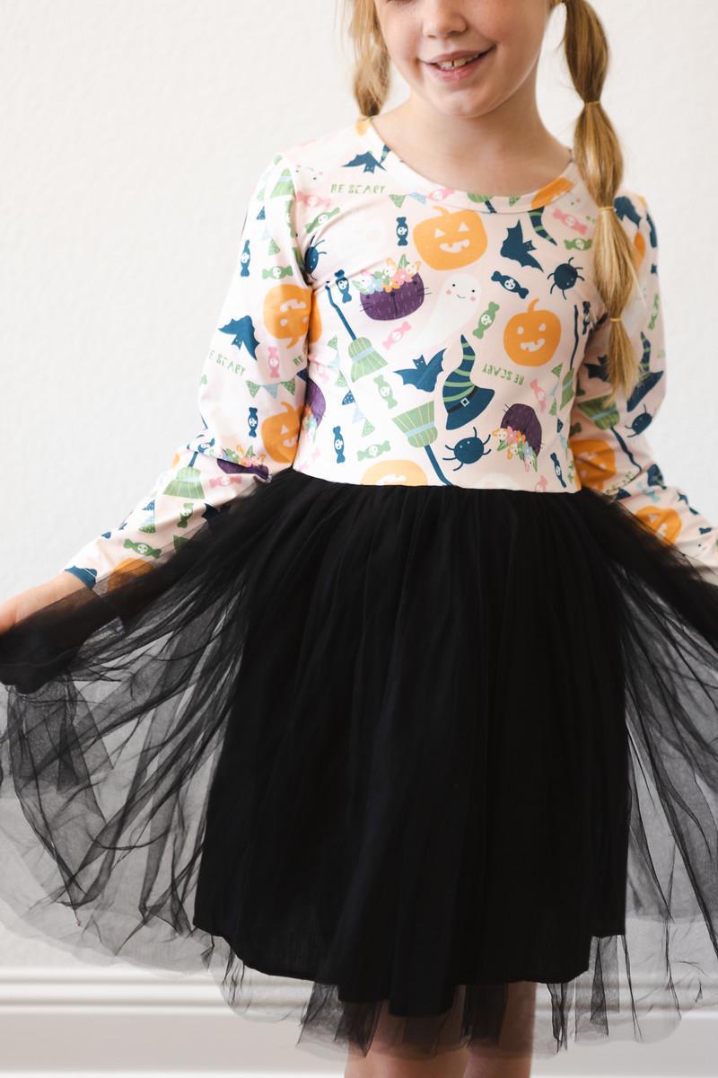 Trick or Treat L/S Tutu Dress-Mila & Rose ®