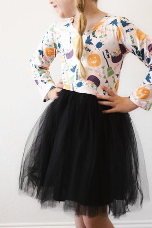 Trick or Treat L/S Tutu Dress-Mila & Rose ®