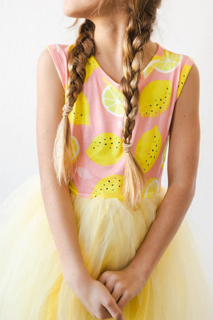 (V) Lemon Squeezy Tank Tutu Dress-Mila & Rose ®