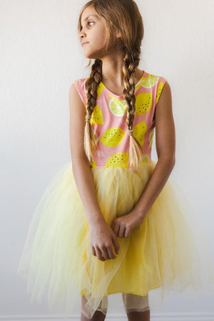 (V) Lemon Squeezy Tank Tutu Dress-Mila & Rose ®