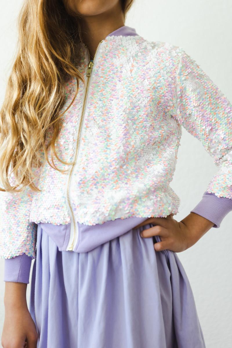 (V) Unicorn Flip Sequin Jacket-Mila & Rose ®