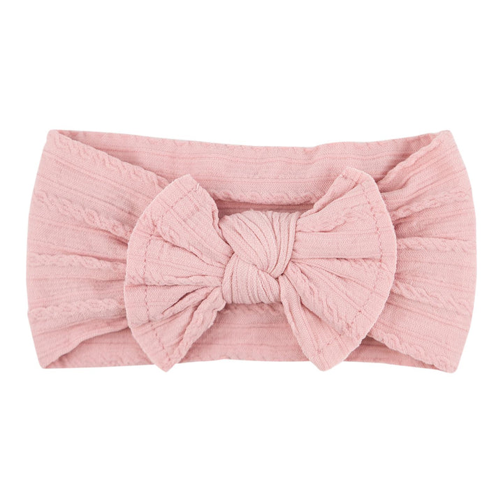 Vintage Pink Cable Knit Nylon Headwrap-Mila & Rose ®