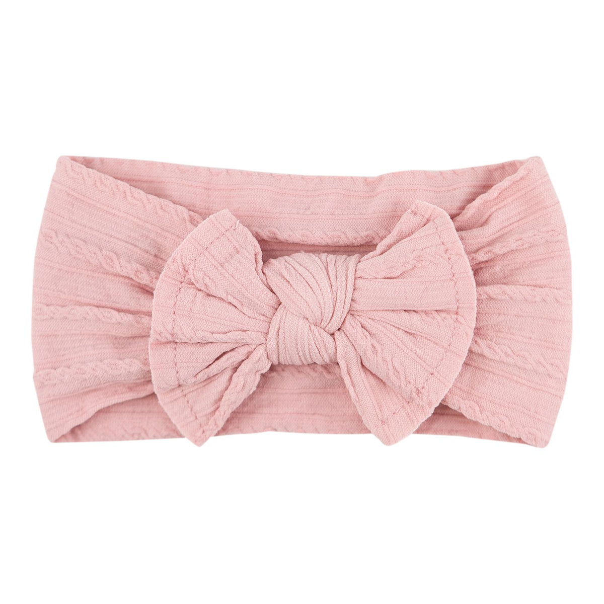 Vintage Pink Cable Knit Nylon Headwrap-Mila & Rose ®
