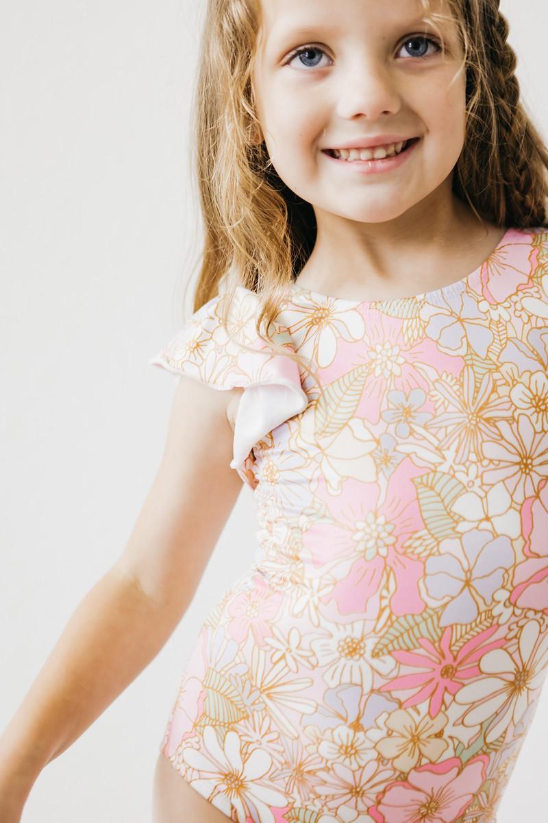 What's Up Buttercup S/S Flutter Sleeve Leotard-Mila & Rose ®