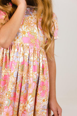 What's Up Buttercup S/S Pocket Twirl Dress-Mila & Rose ®