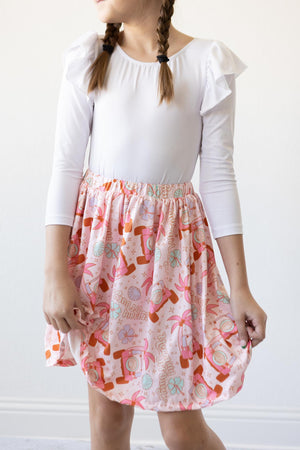 White L/S Flutter Sleeve Leotard-Mila & Rose ®