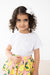 White Ruffle Pocket Tee-Mila & Rose ®