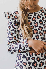 Wild One L/S Ruffle Tee-Mila & Rose ®