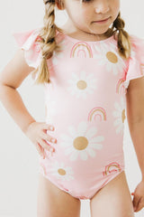 You are My Sunshine S/S Flutter Sleeve Leotard-Mila & Rose ®