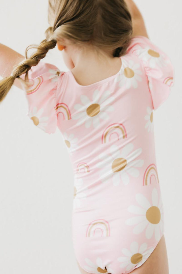 You are My Sunshine S/S Flutter Sleeve Leotard-Mila & Rose ®