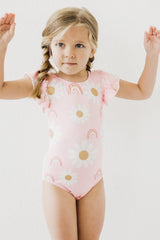You are My Sunshine S/S Flutter Sleeve Leotard-Mila & Rose ®