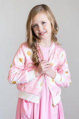You are My Sunshine Satin Jacket-Mila & Rose ®