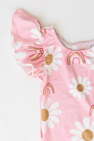 You are My Sunshine S/S Flutter Sleeve Leotard-Mila & Rose ®