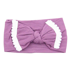 Sugar Plum Pom Pom Nylon Headwrap-Mila & Rose ®