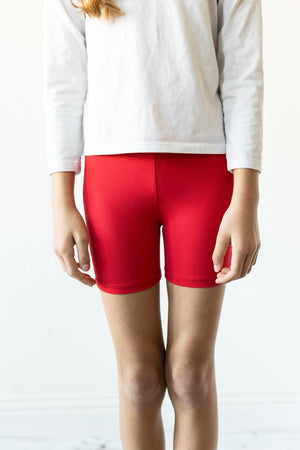Red Twirl Shorts - NEW-Mila & Rose ®