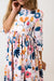Blush Peony 3/4 Sleeve Pocket Twirl Dress-Mila & Rose ®