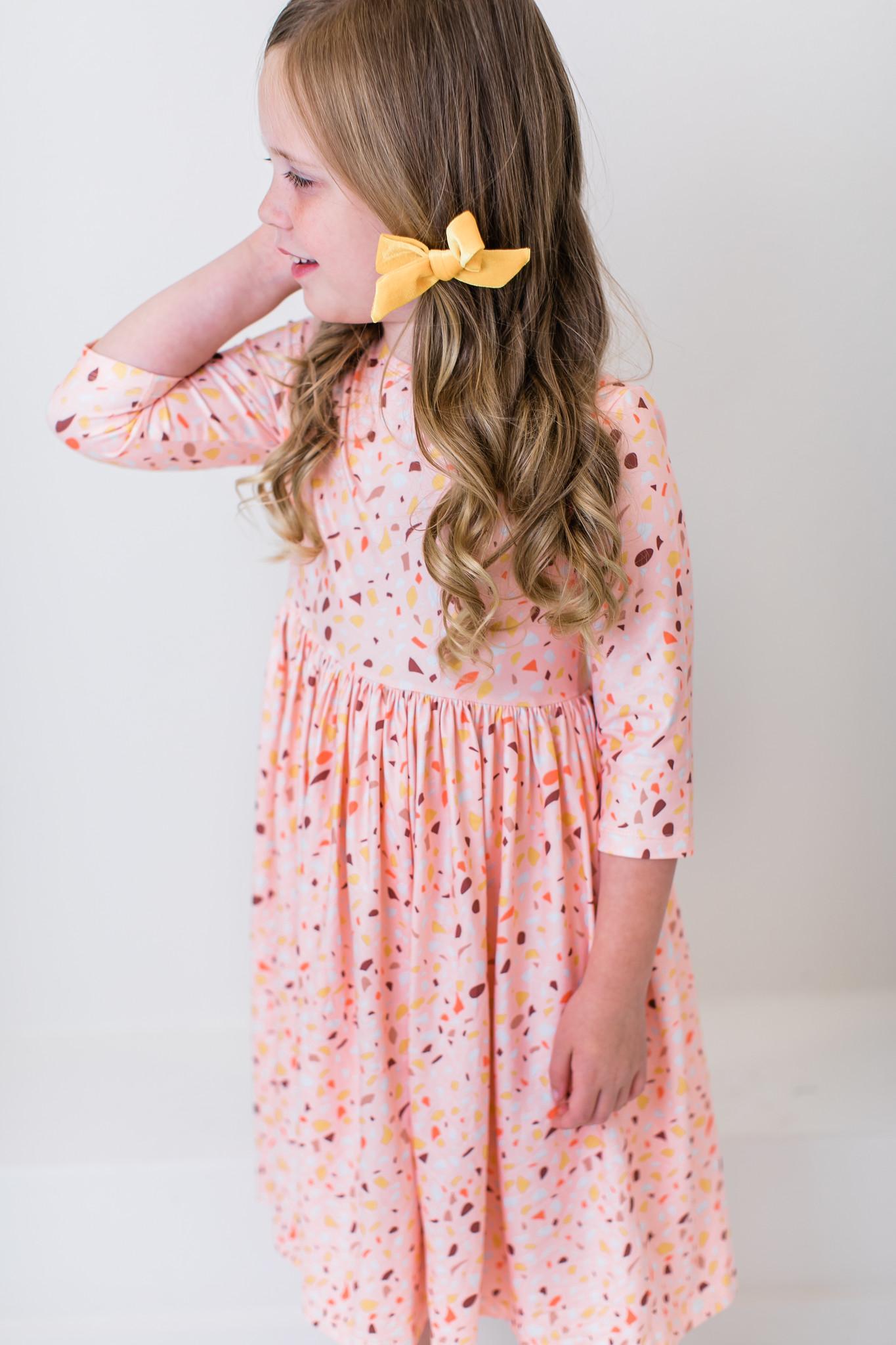 SALE Mustard Velvet Bow-Mila & Rose ®