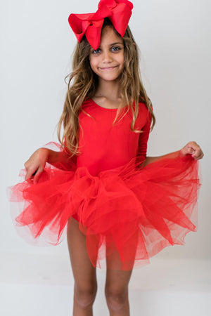 Red 3/4 Tutu Leotard-Mila & Rose ®