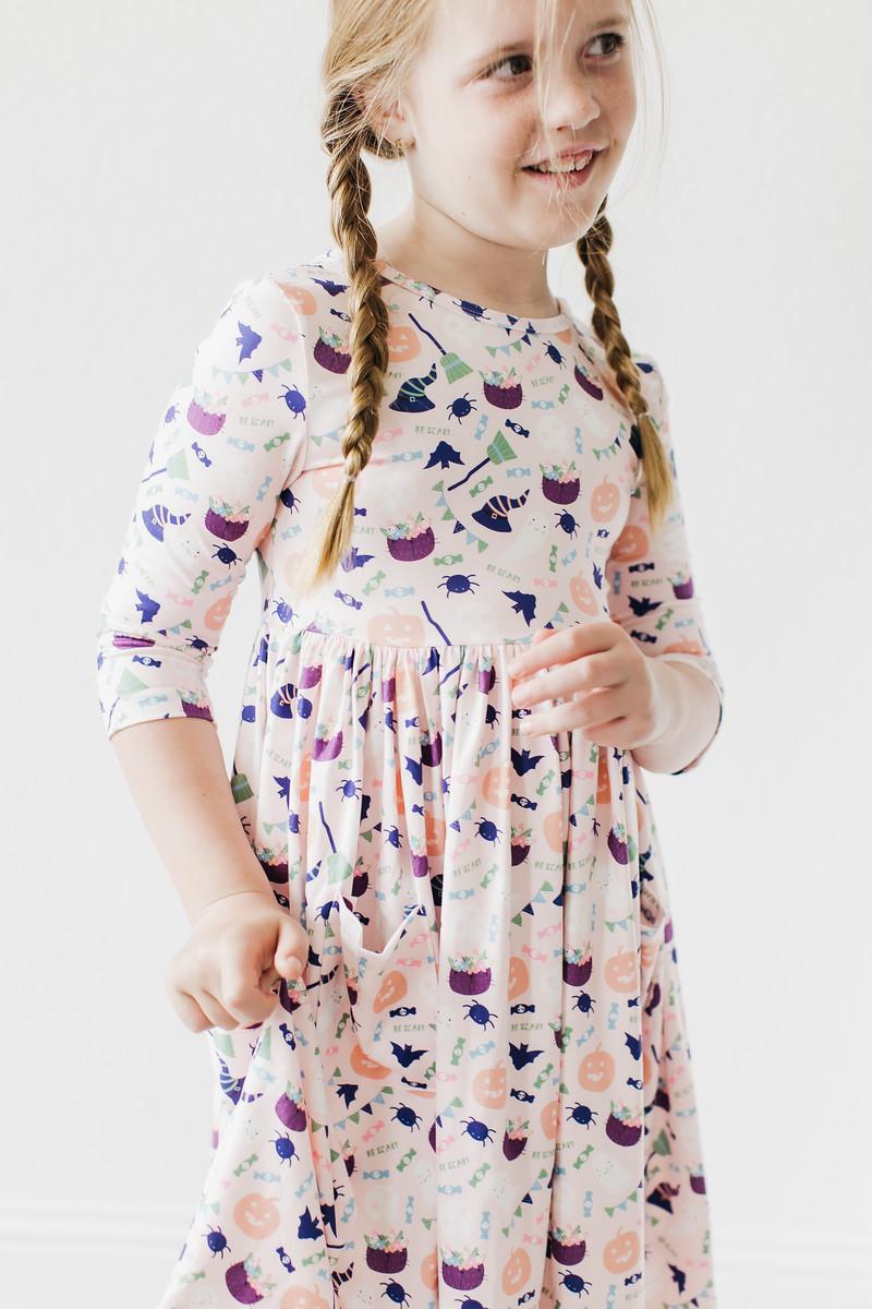 Trick or Treat Pocket Twirl Dress-Mila & Rose ®