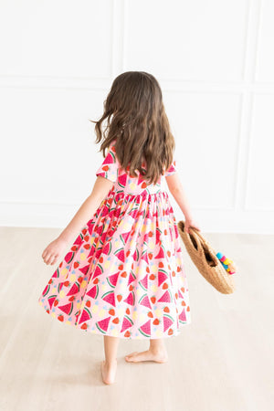 Watermelon Wonder S/S Pocket Twirl Dress-Mila & Rose ®